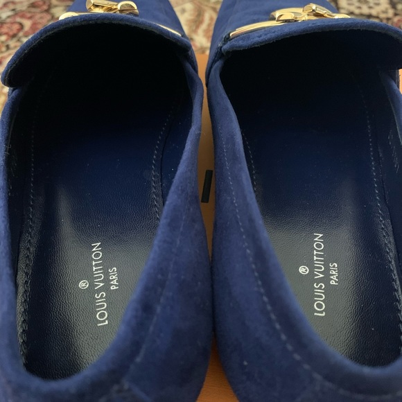 Louis Vuitton Upper Case Suede Flat Loafer